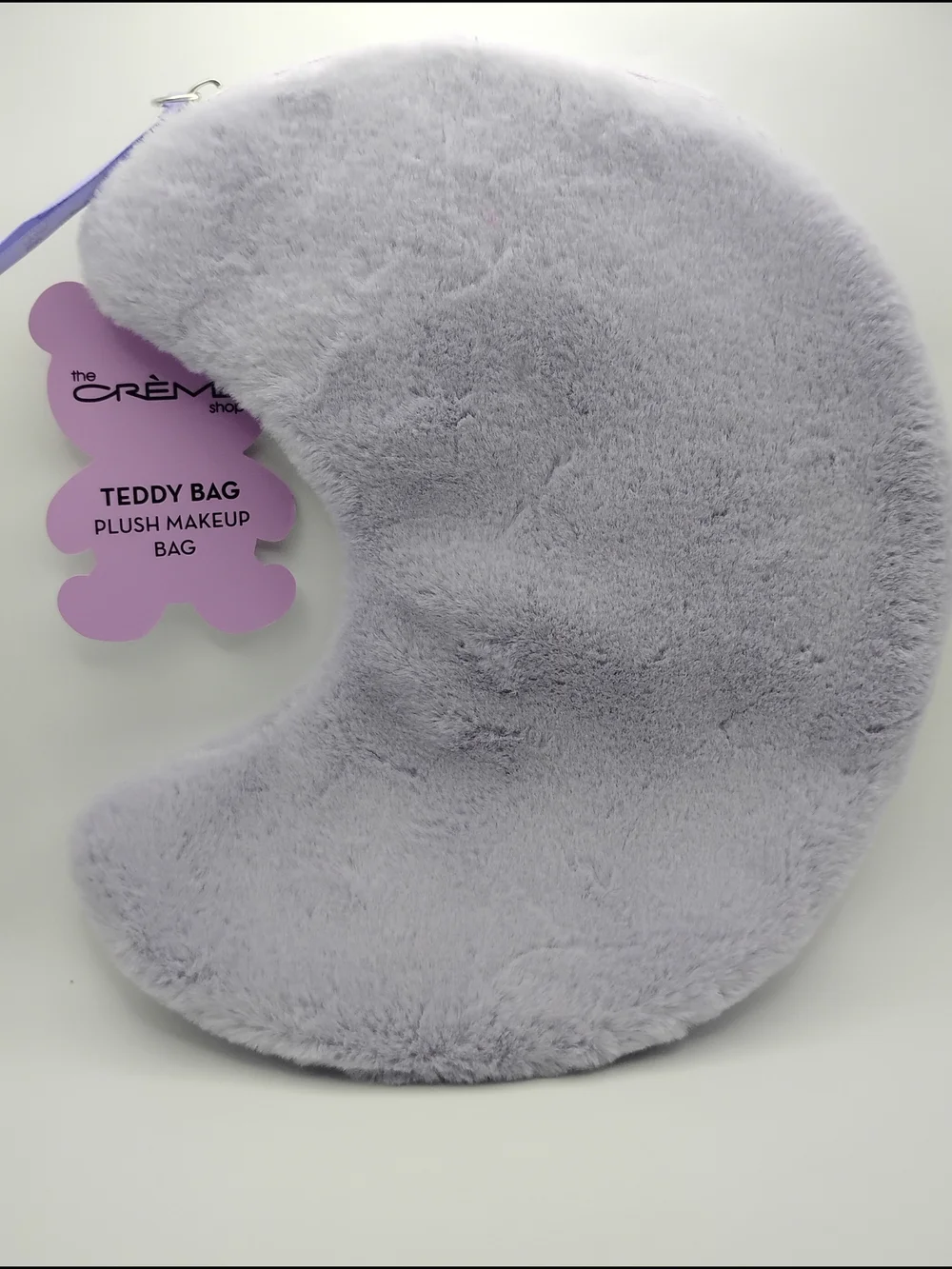 🌜The Crème Shop Teddy Bag Plush Makeup Pouch (Over The Moon - Lavender Moon) 🌛